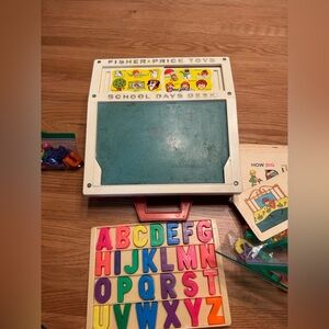 Vintage Fisher Price School Days Desk 1976